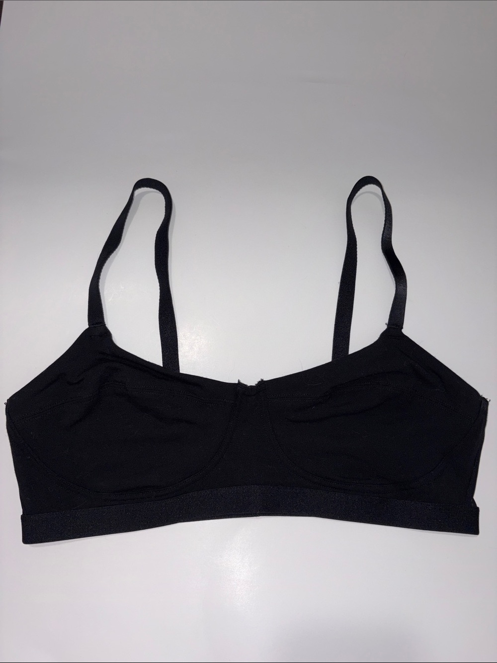 Colsie Black Wireless Bralette with Adjustable Straps size large